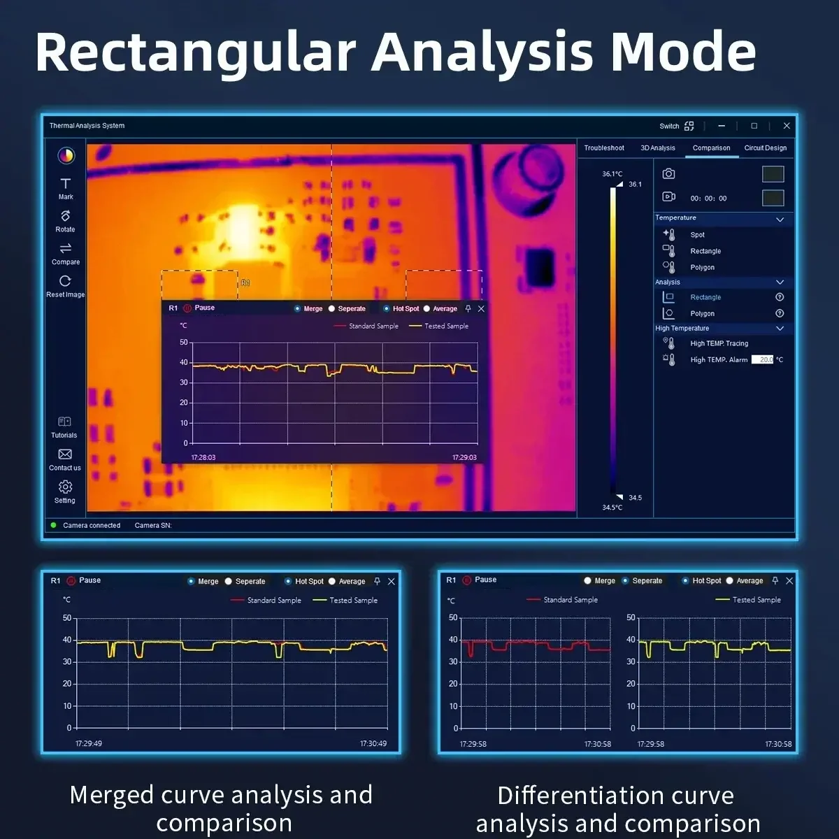 A-BF Infrared Thermal Imager Analyzer 256*192 PCB Circuit Board Repair Testing Tool 3D Thermal Imaging Camera VS Qianli/Tooltop