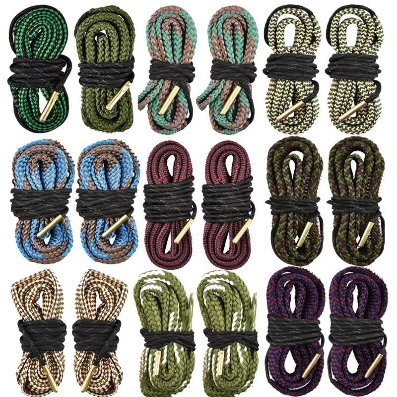 

Hunting Gun Bore Cleaner Rope Tactical Cleaning Kit.223 5.56mm .22 9mm .380 12 GA .30 .308 .44 Cal More Calibers Reusable 2 Pack