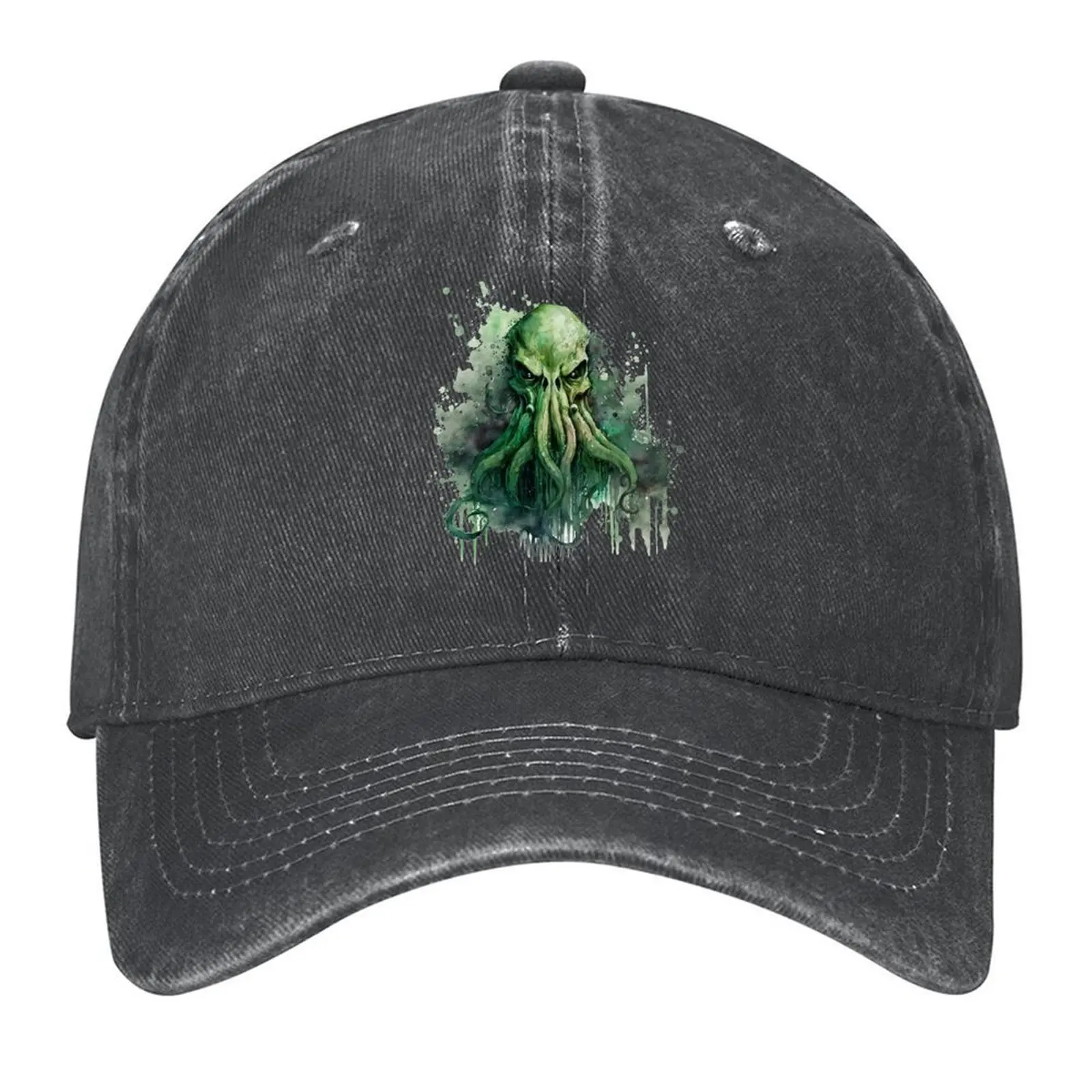 

Cthulhu watercolor madness Baseball Cap summer hat Icon Sunscreen Snapback Cap Hats For Men Women's