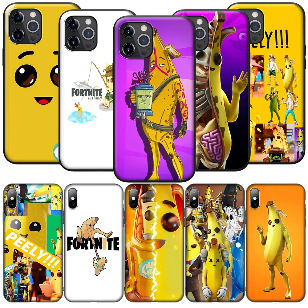 SA139 Peely SKIN Game Soft Case for iPhone 12 11 X XS XR Pro Max 6 6s Plus SE