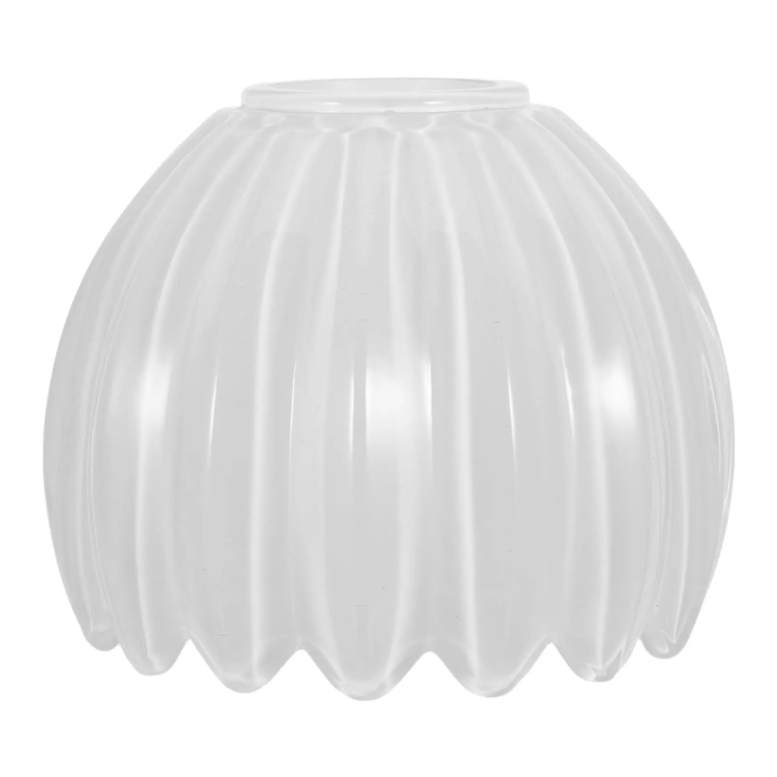 

Small Tulip Glass Lamp Shade Mini Flower Shape White Glass Table Wall Bedside Light Cover Replacement Decorative Lampshades