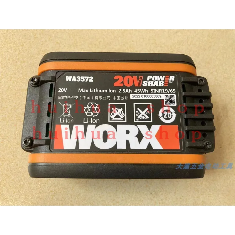 for Original WORX Vickers 20v lithium battery pack WA3551 WA3572