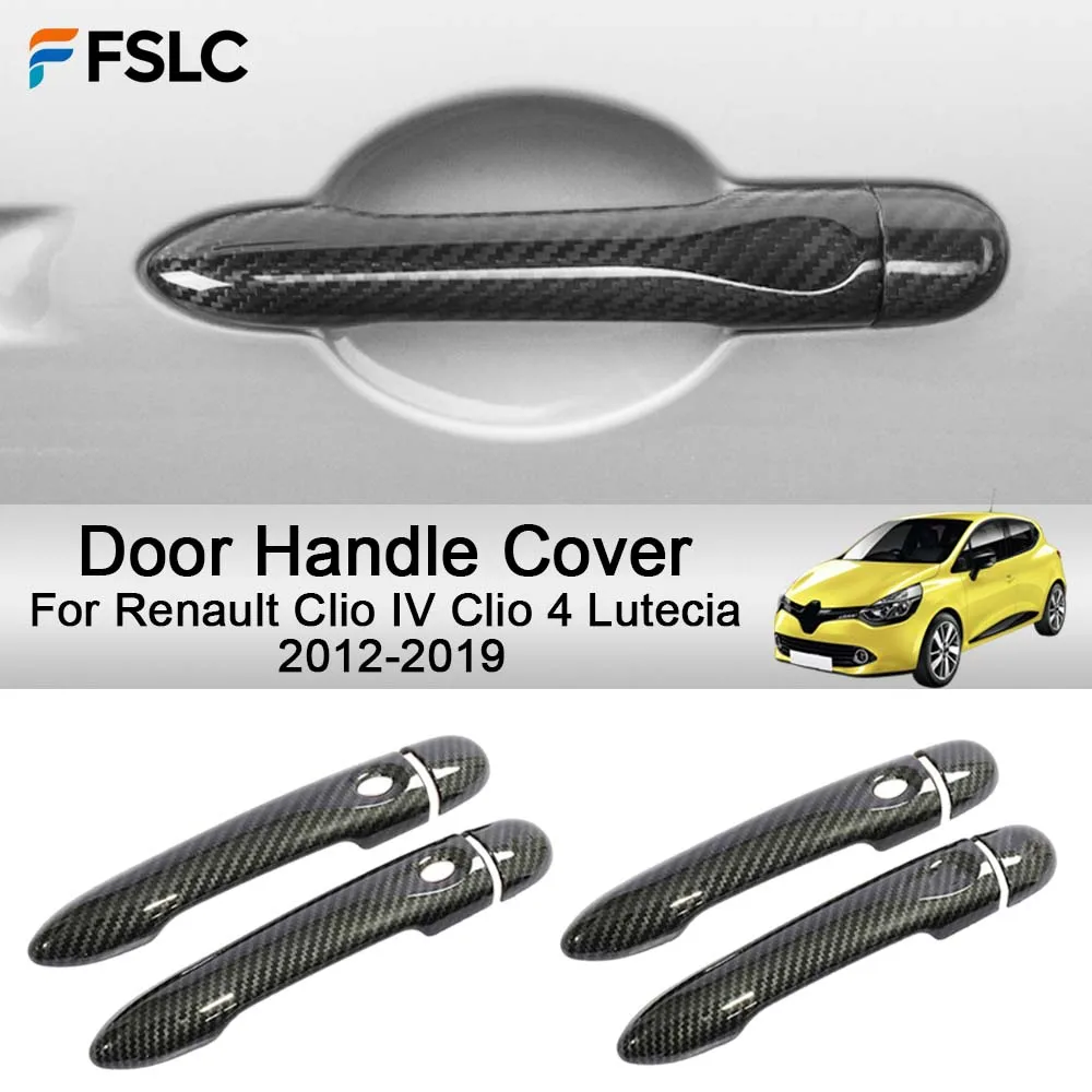 

Car Decoration Door Handle Cover For Renault Clio IV Clio 4 Lutecia 2012-2019 Cars Accessories Styling Upgrade Modify A Car