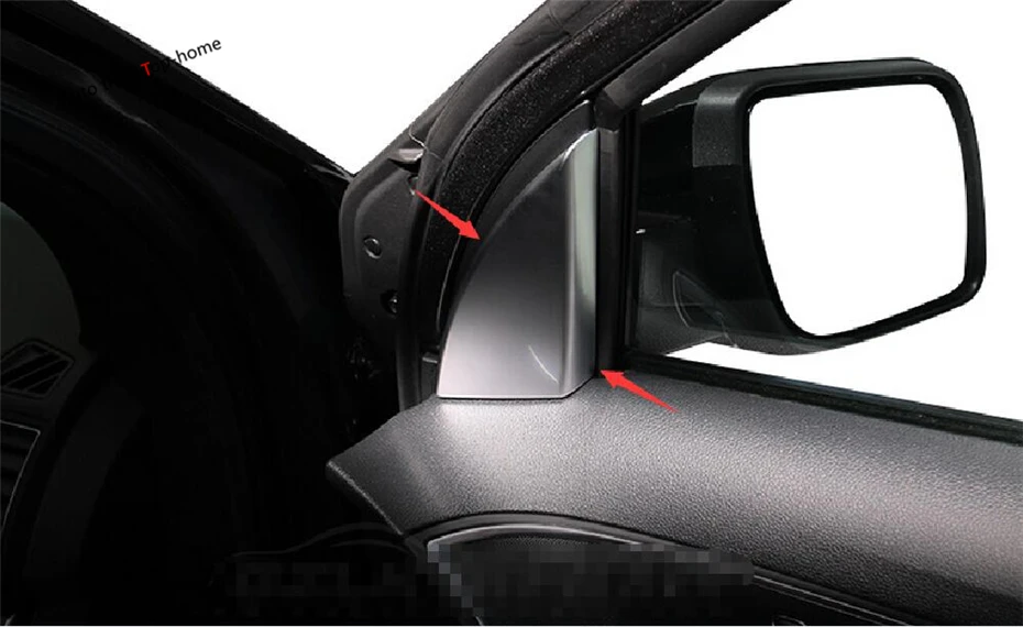 

Pillar A Decoration Triangle Decoration Frame Cover Trim Fit For Ford Explorer 2016 2017 2018 ABS Pearl Chrome Car Accessories