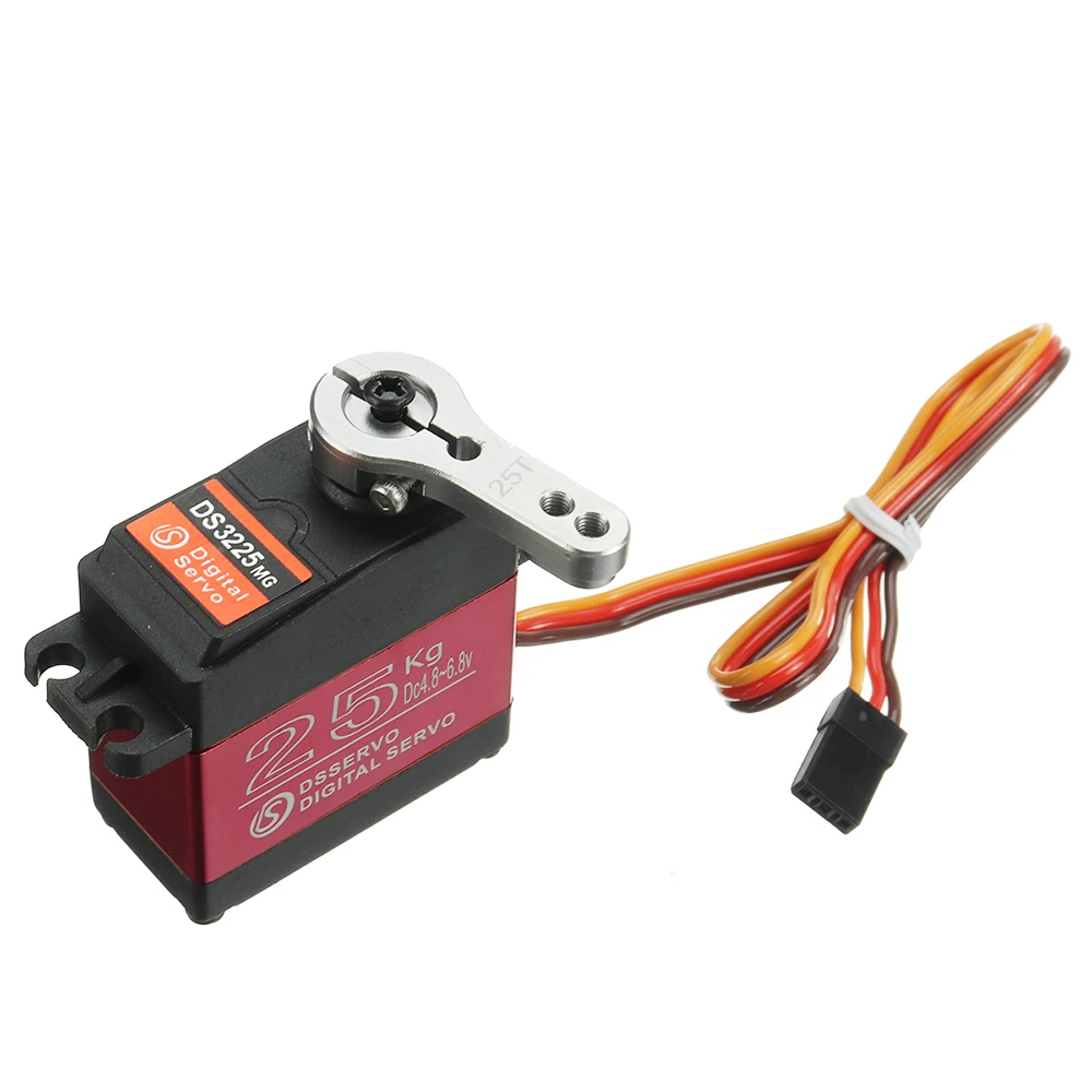 DSSERVO-Impermeável Servo Digital para RC Avião Robot Car, alto Torque, 180 Graus Metal Gear, DS3225, 25kg