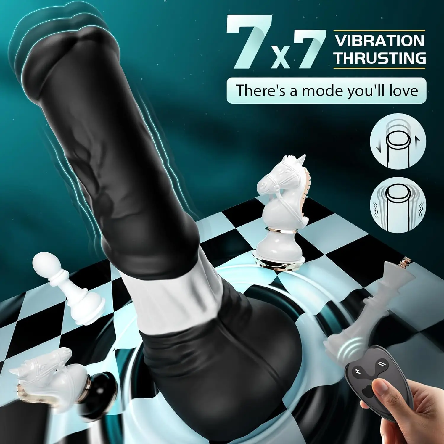 Thrusting Horse G-spot Dildo Vibrator 11.8" Monster Big Dildo Vibrations App Remote Control Suction Cup Adult Sex Toy for Women - Image 3