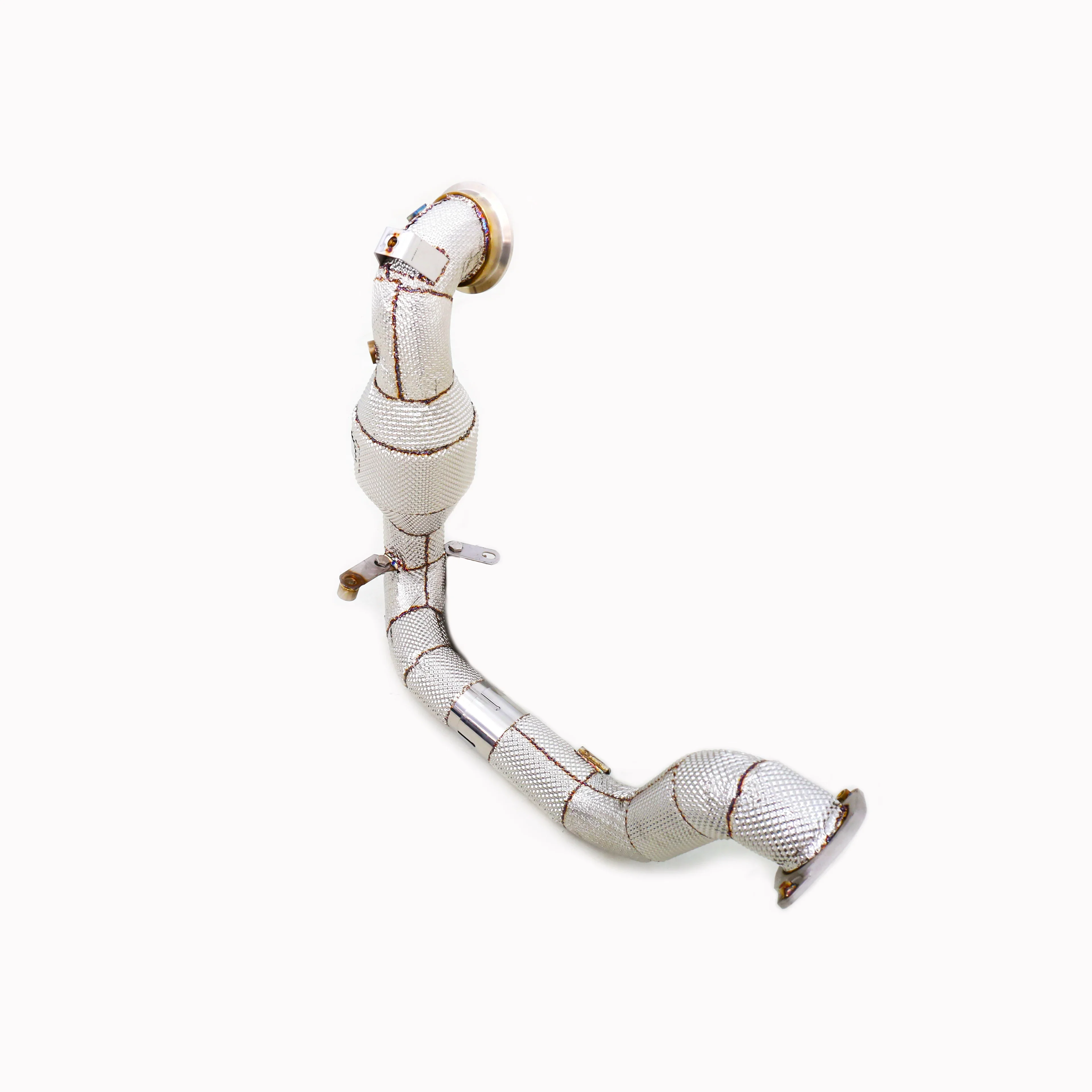 

M133 2.0T 2013-2019 Factory Highflow Race for Cat Downpipe Stainless Steel Exhaust Pipes for A45s CLA45 AMG Models
