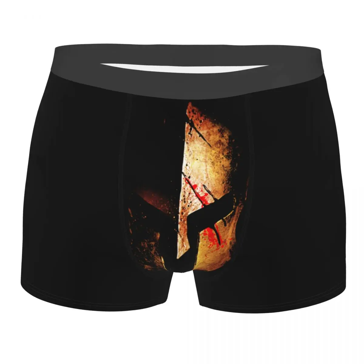 Men Spartan Molo Labe Warrior Sparta Underwear Humor Boxer Briefs Shorts Panties Male Mid Waist Underpants S-XXL