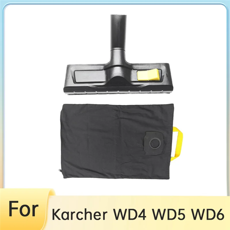 A66T-para Karcher WD4 WD5 WD6, bolsa de tela para cepillo de suelo, boquilla húmeda/seca conmutable, accesorio para cabezal de cepillo de suelo