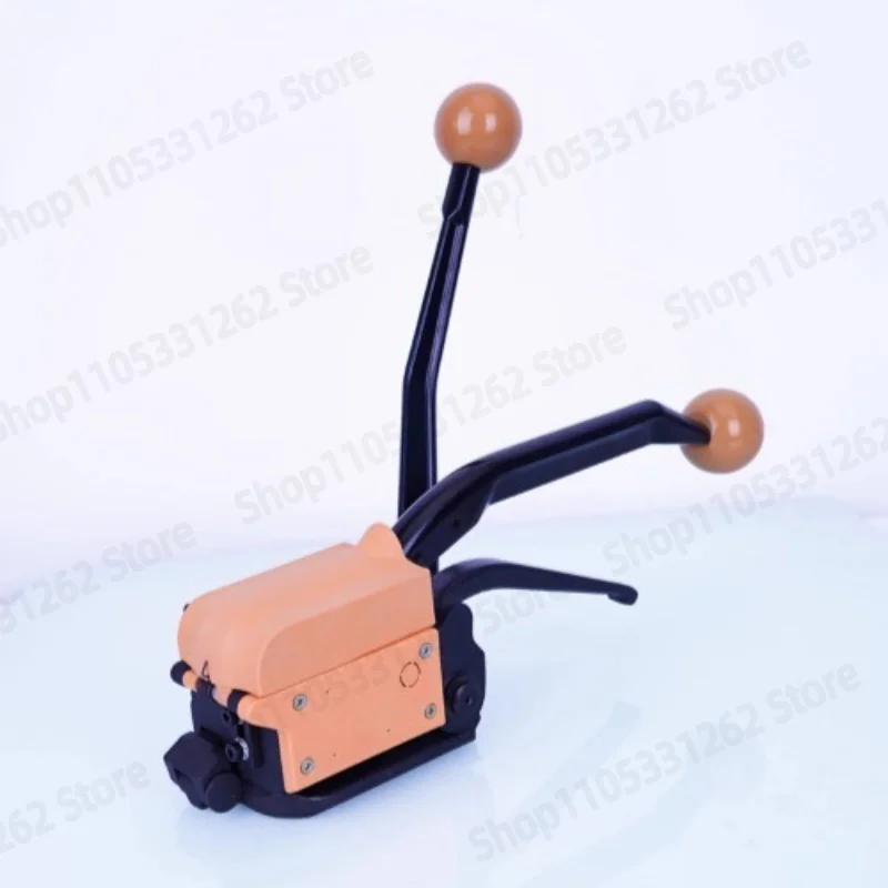 A333 GD35 Steel Strapping Tool, Handheld Steel Band Sealer Free Buckle Strapper for Iron Stainless Strap