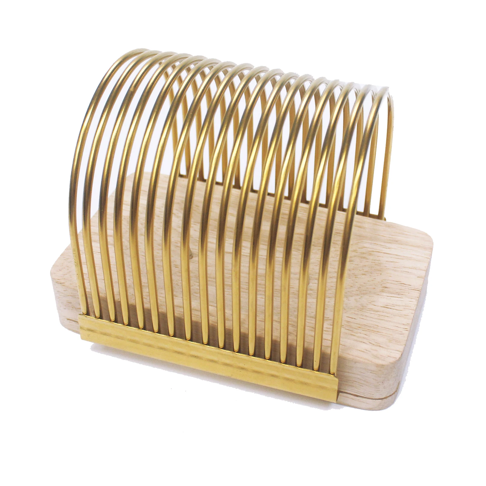 

High Hardness Kitchen Slicer With Fixed Base For Uniform Toast Cutting Oak304 Stainless Steel Cakes