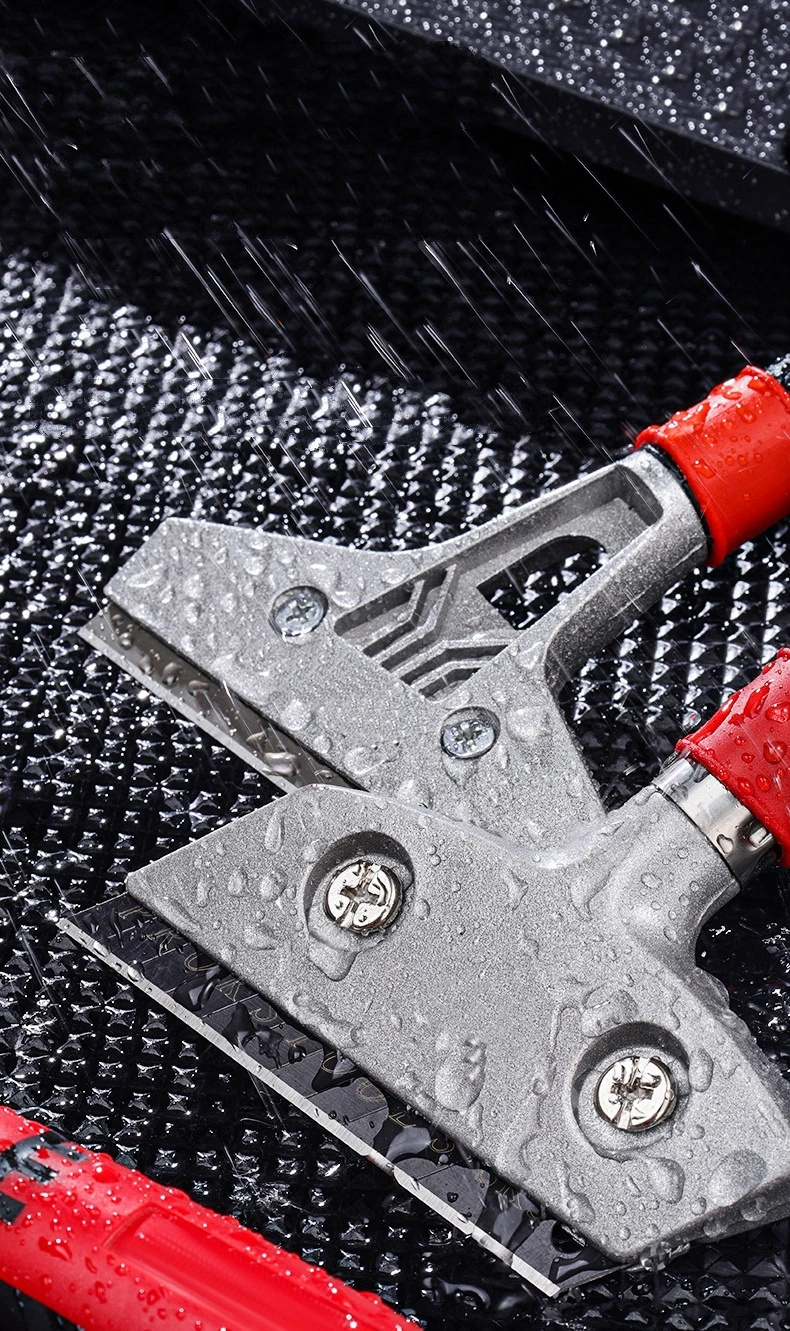 Multifunctional Aluminum Alloy Cleaning Shovel Wallpaper Paint Tiles Flooring Glue Scraper Detachable Blade Home Cleaning Tools