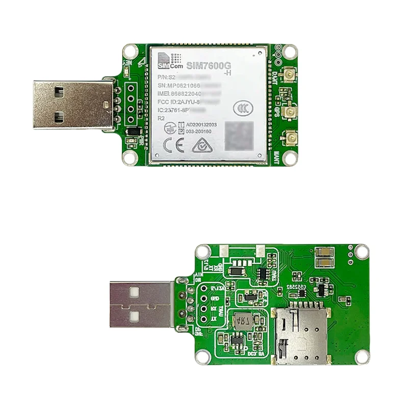 SIMCOM SIM7600G-H LTE CAT4 USB dongle ชุดสายเบรคเอาท์ TE-A 1ชิ้น