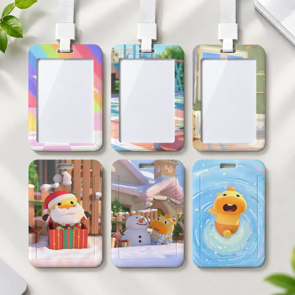 Capybara Lulu Employee ID Badge With Name Tag, Lanyard, High-end Work Badge, Card Holder, Student ID Badge