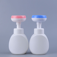 300ml Flower Mousse Press Type Pump Head for Children Hand Sanitizer Soap Solution Facial Cleansing Foam Bottle Bathroom Supply