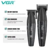 VGR トリマー プロ コードレス あごひげ トリマー 電気の 金属 クリッパー 9000RPM ヘアカット機 男性用ヘアトリマー V-640 2