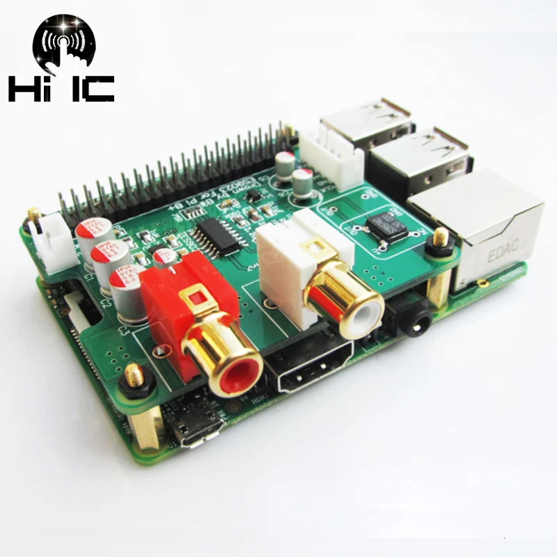 I2S HiFi DAC Digital Audio Sound Card ES9023 Expansion Board Decode Board Encoder for Raspberry pi B+2B 3B+ 4B