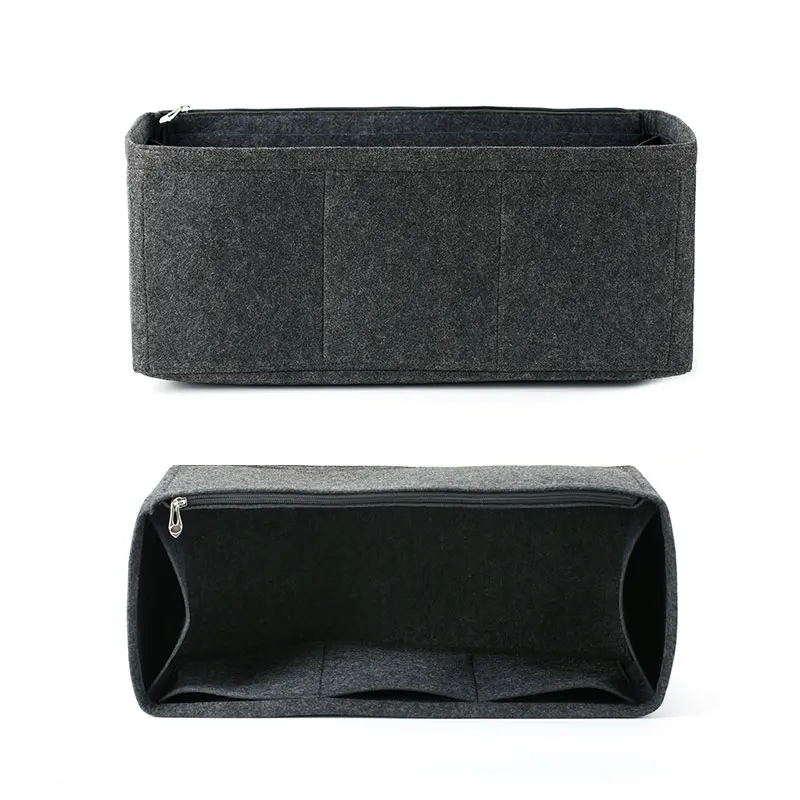 Felt Insert Organizer for Keepall 45 50 55 60 Travel Bag Organization and Lined Support Bag Cosmetic Storage Bag image 3