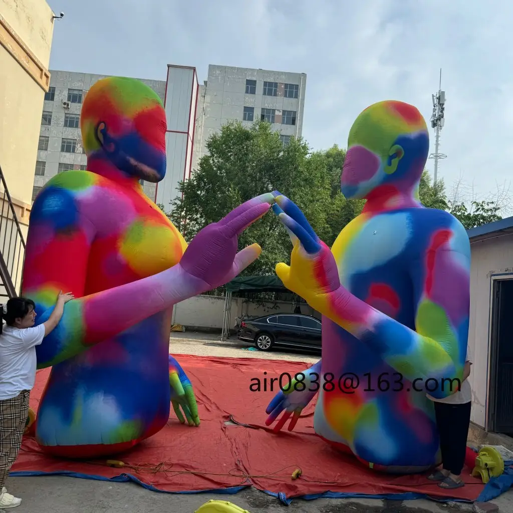 لوحة DJ فنية ملونة قابلة للنفخ لجسم الإنسان قابلة للنفخ شخصيات كرتونية نموذج لجسم لتزيين عطلة الهالوين