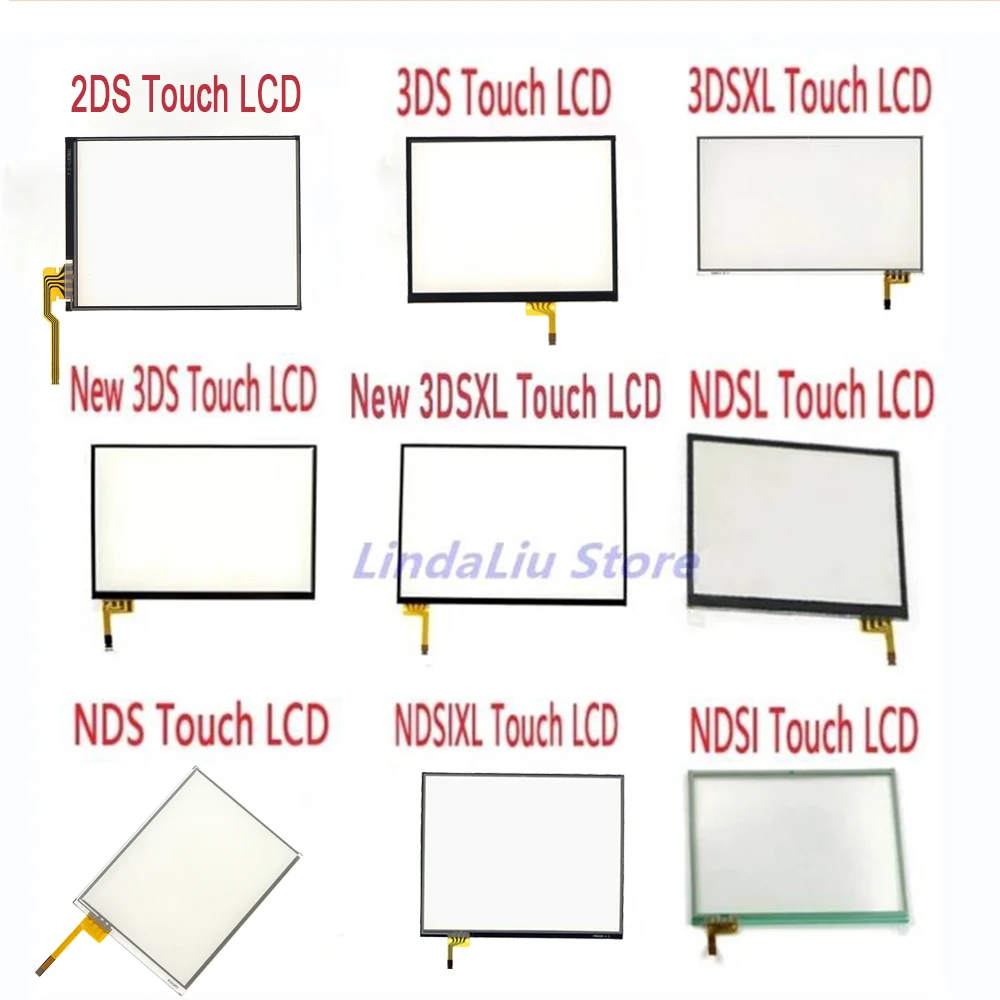 Touch Screen Digitizer For 2DS 3DS 3DSXL New 3DSXL New 3DS NDSL NDS NDSI NDSIXL Console Replacement Touch LCD
