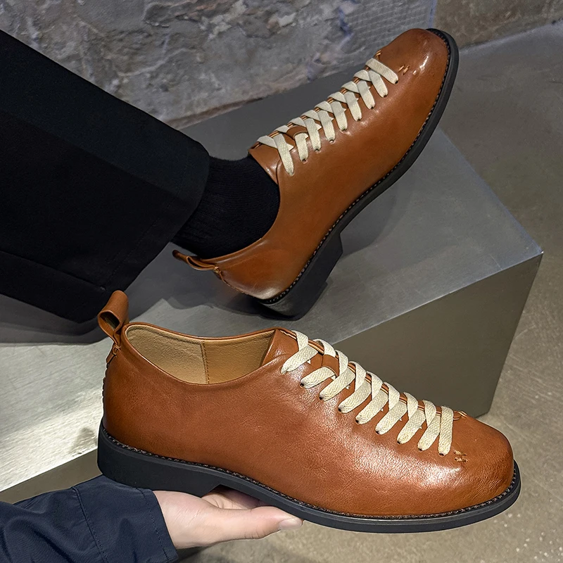 

Men's derby shoes Designer's fashion and casual style Work Office trend Party Hot selling plus size shoes quality thick bottom