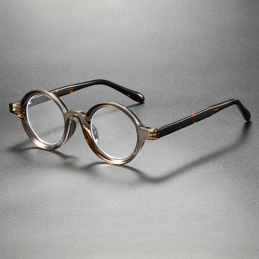 MOMOJA جديد الرجال ريترو نظارات دائرية موضة خفيفة المتكاملة مخدات أنف للنظارة وصفة طبية النظارات الإطار النساء J8454 #6