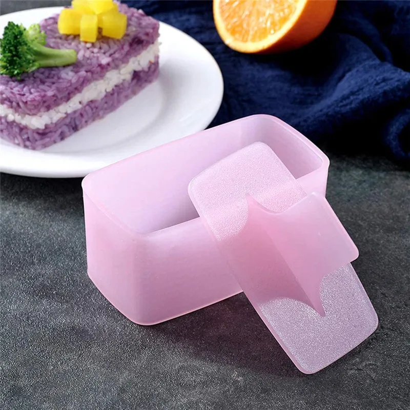 New Musubi Maker Press Sushi Making Kit Rectangular Sushi Musubi Mold Hawaiian Spam Musubi Kimbab Onigiri Kitchen Accessories