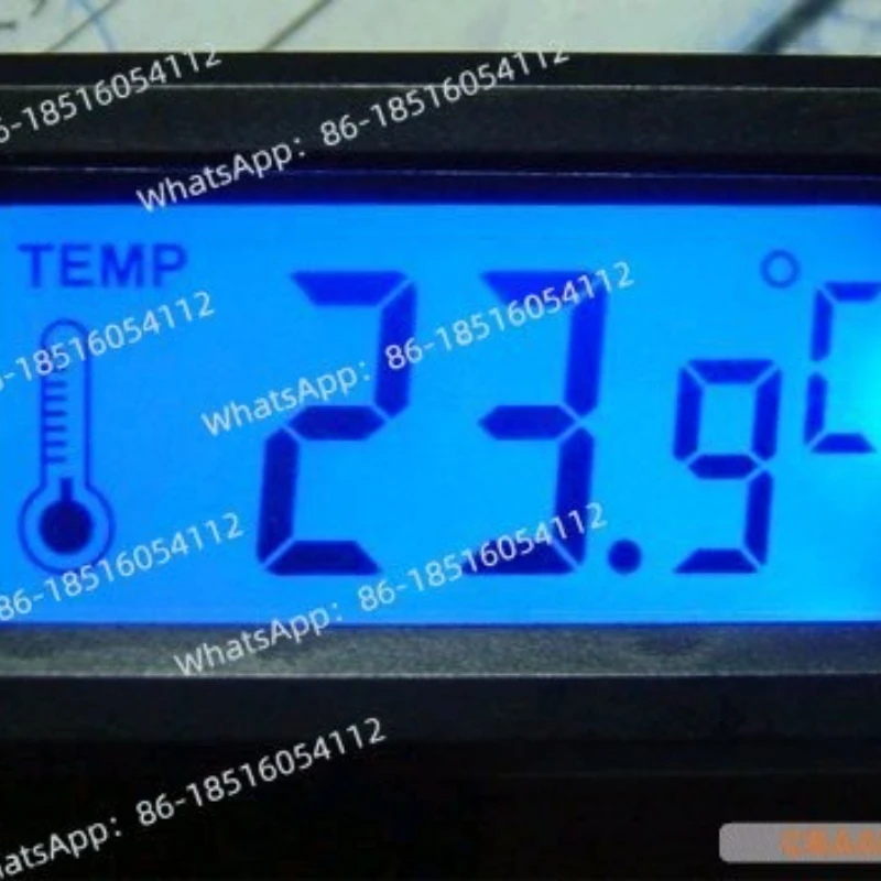 

Electronic thermometer, blue background with waterproof probe chassis thermometer