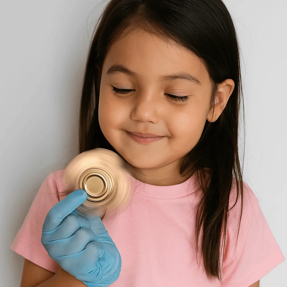 

Бесшумный подшипник, гироскоп на кончике пальца, механический вращатель, металлический материал, ручной вращатель, зубчатое колесо 360° ° Вращающаяся звездочка на кончиках пальцев