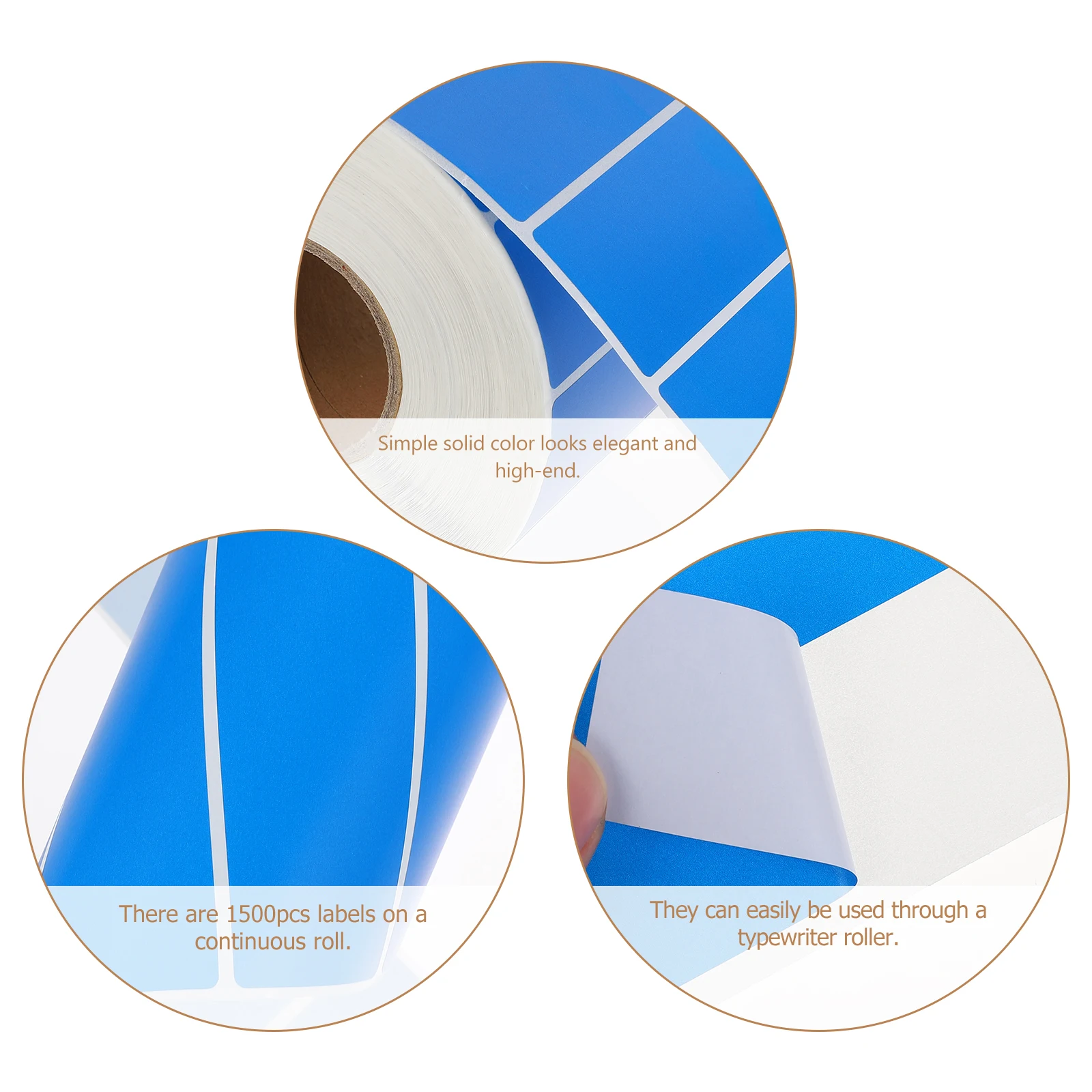 

Colorful Label Paper Waterproof Stickers Simple Price Tags for Clothes Copper Plate Adhesive Labels Folder File Stickers