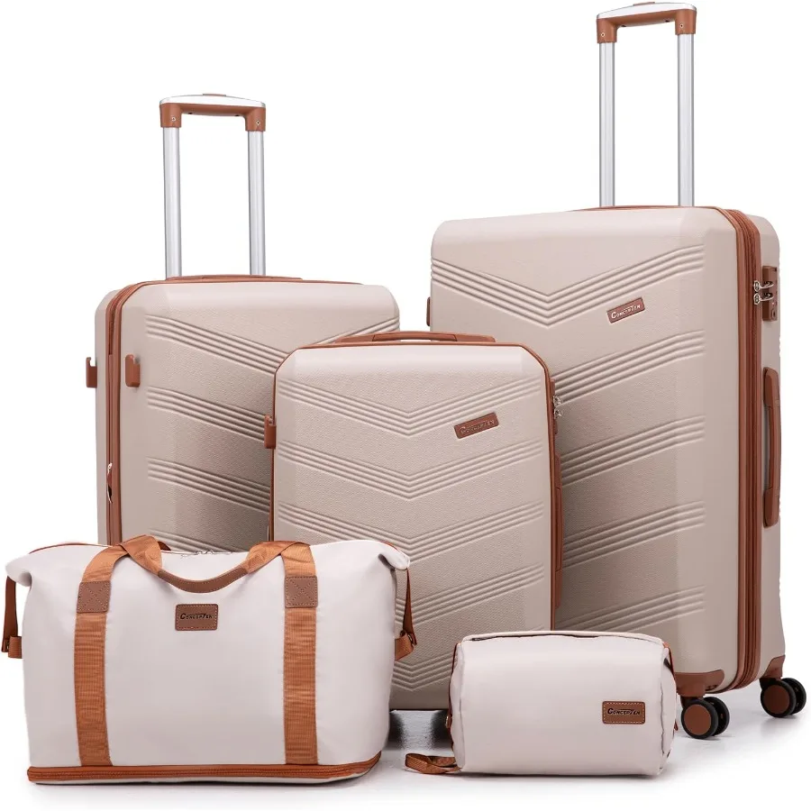 Expandable Luggage Sets Suitcases with Spinner Wheels