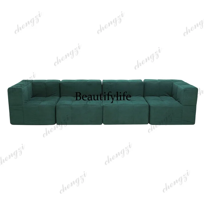 D183 custom small apartment princess high-density fabric sofa living room sofa bed module without skeleton