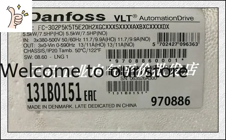 

Оригинальные приводы Danfoss FC-302P5K5T5E20H2XGCXXXSXXXXAXBXCXXXXDX, 2025.5