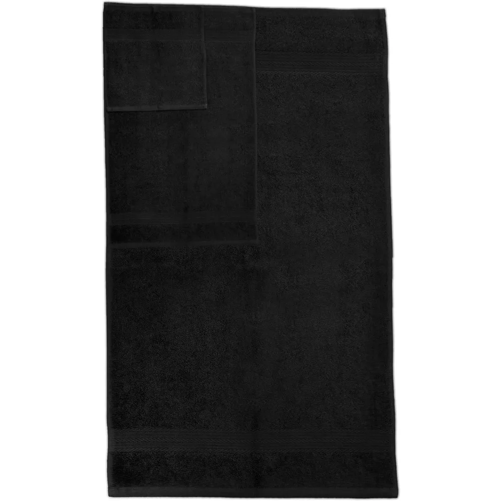 Set asciugamani di cotone di lusso: 4 asciugamani, 4 asciugamani da bagno, 10 salviette - Certificato Oeko-Tex, 600 GSM, 100% cotone, alta assorbimento