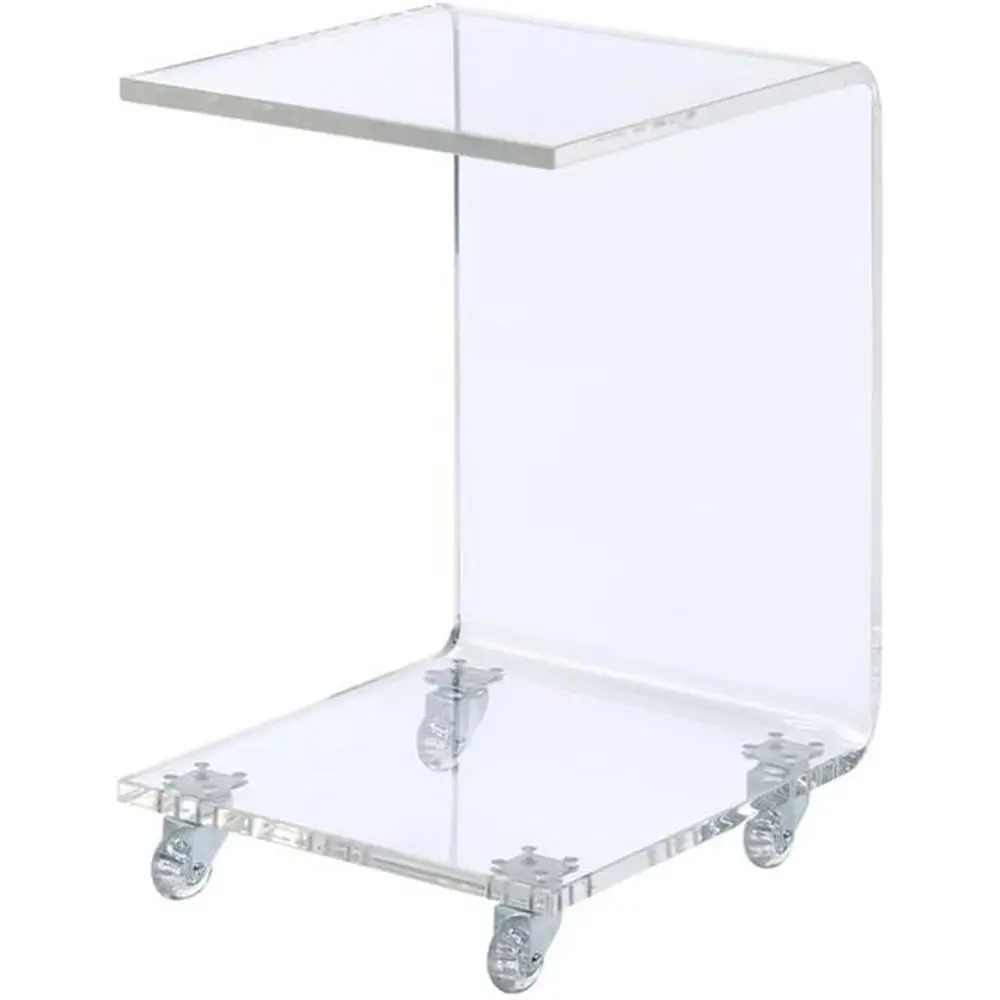

Clear Acrylic Modern Snack Table