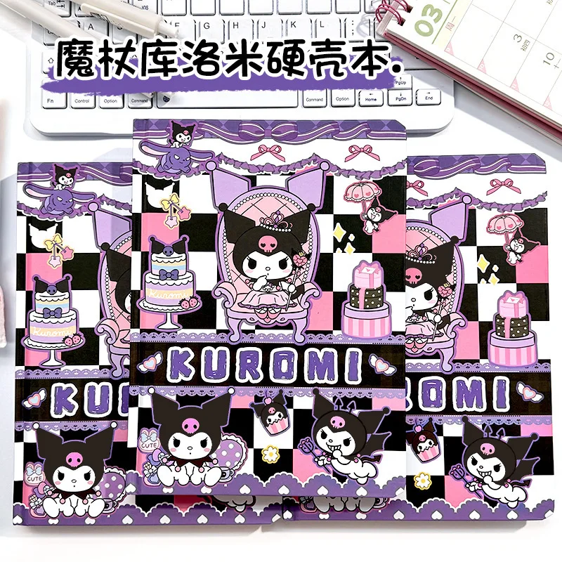 

New Wand SanrioKuromi Notebook Cartoon A5 Full-Color Hardcover Book Sanrio Notebook Student Cute Notebook Book Diary Gift