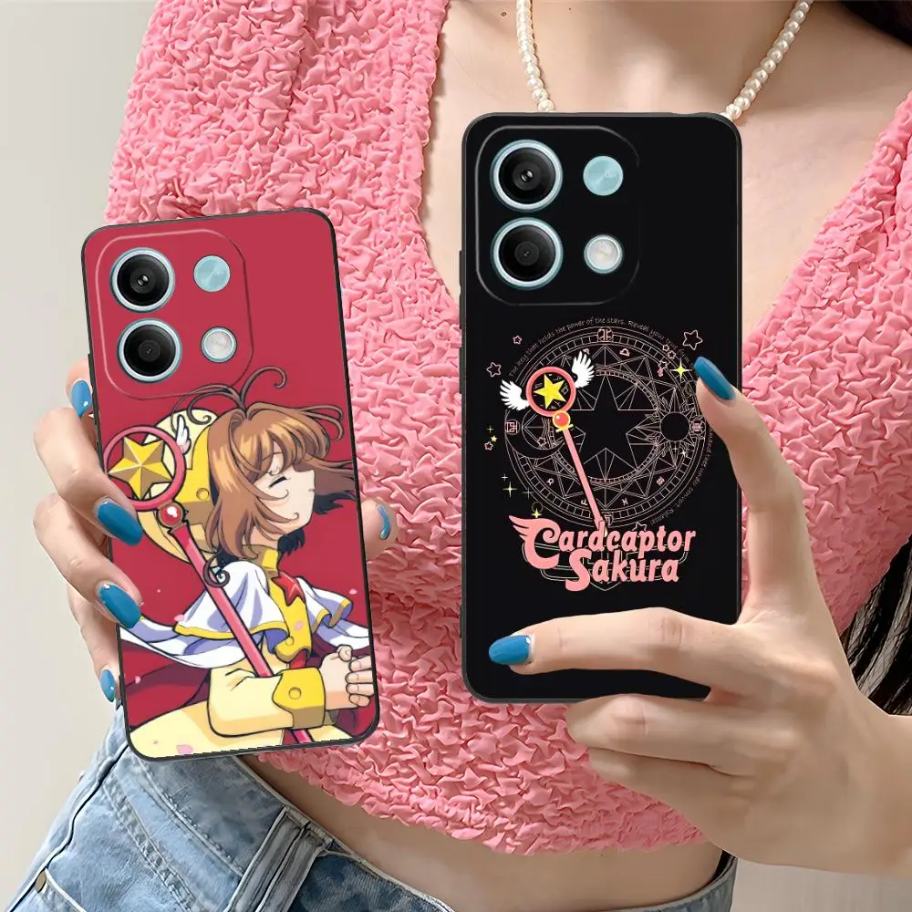 

Cardcaptor Sakura Kinomoto Phone Case for Xiaomi Redmi Note 14 13 12 11 A5 3 2 1 Pro Plus 4G 5G Colour Printing Cover Smartphone