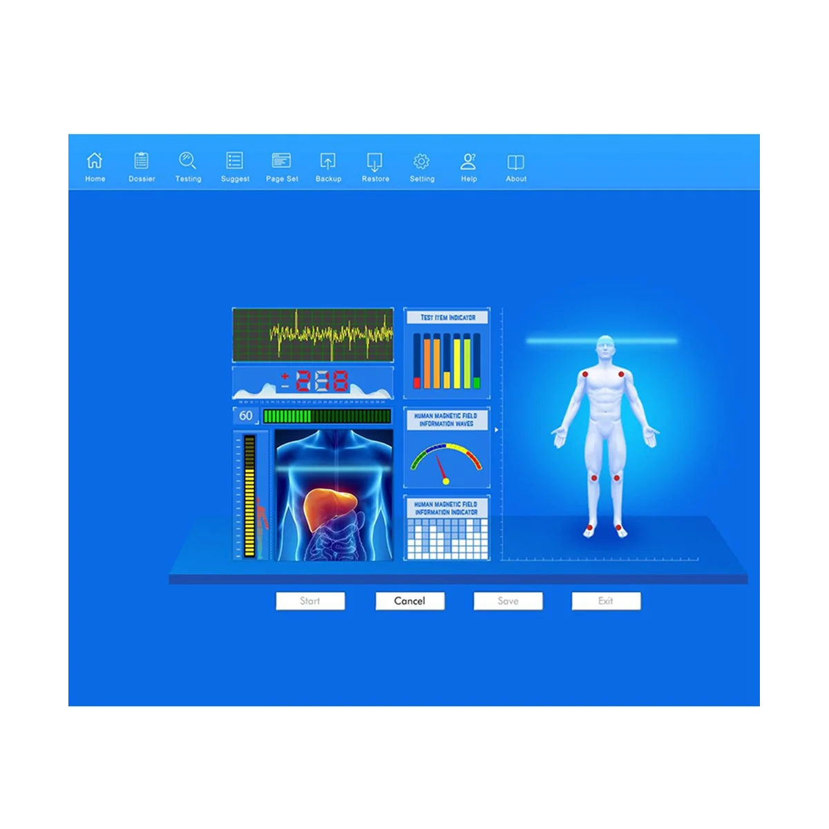 QMR-998 Quantum Resonance Magnetic Analyzer Set Hand Touch Quantum Body Analyzer with 52 Reports 10Th Generation