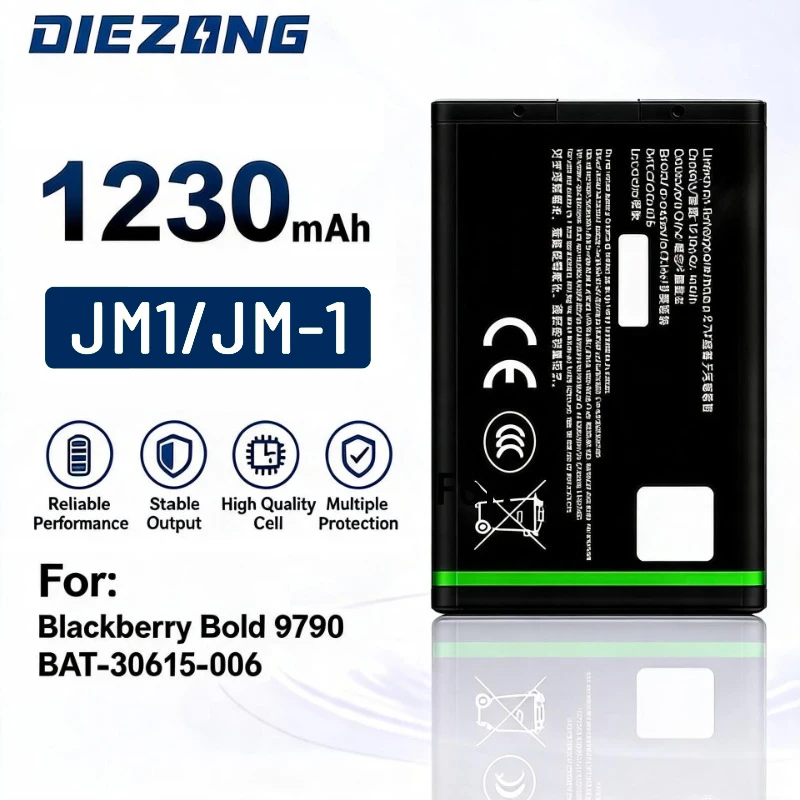 J-M1 for BlackBerry Bold 9790 /BAT-30615-006 Mobile Phone Battery High Quality High Capacity Battery Replacement Bateria