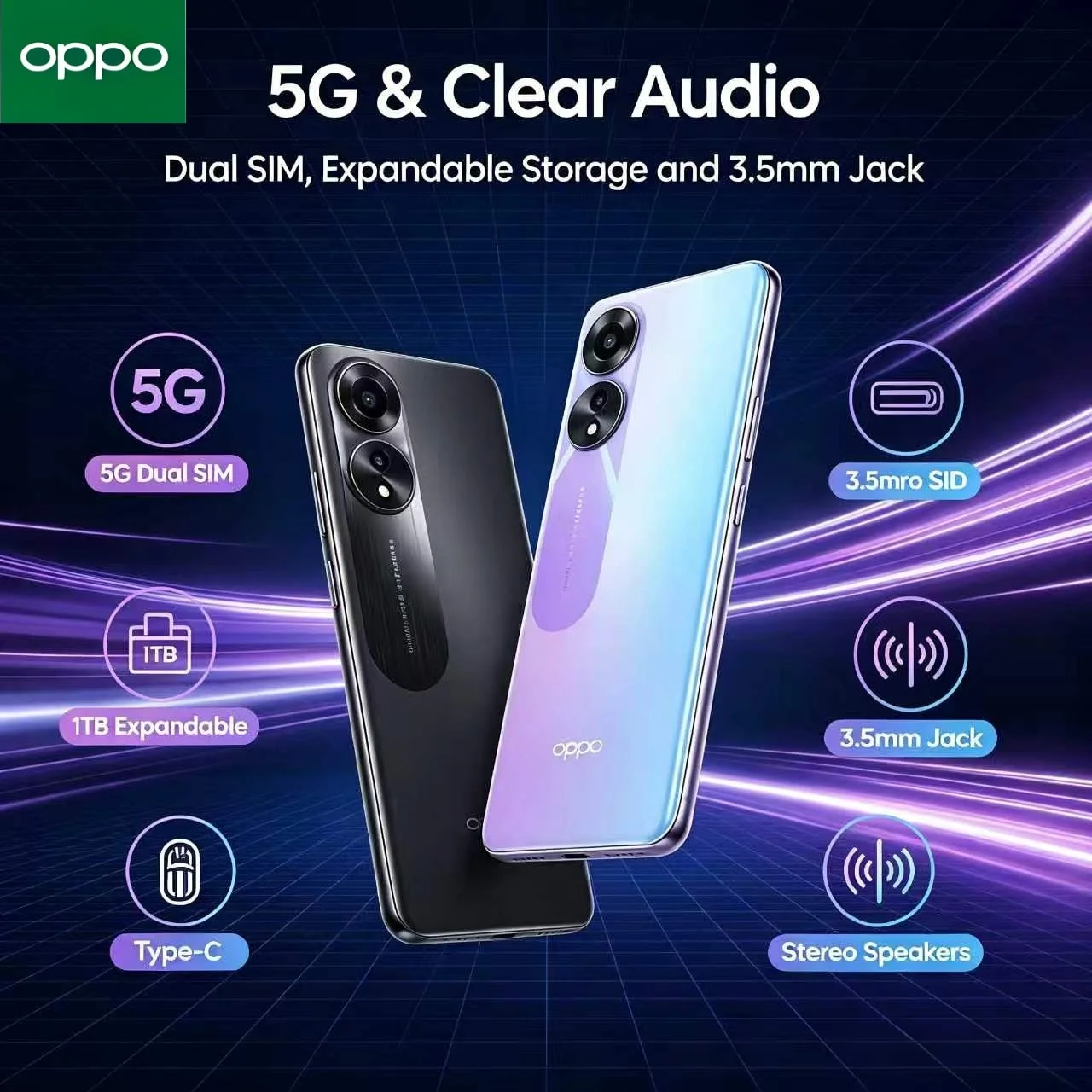 2026 new OPPO A78 6GB+128GB Smartphone, AI Camera, 128GB Storage, Fast Charging, Long Battery, Dual SIM