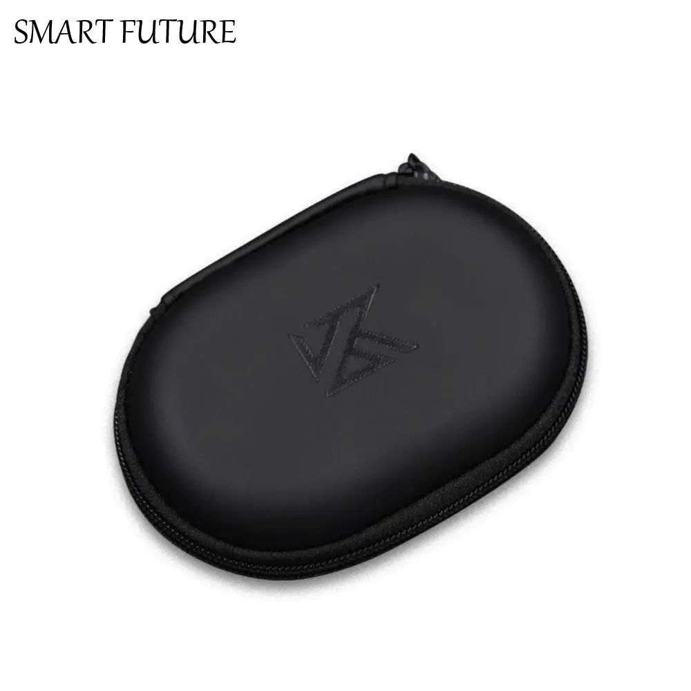 

Oval Oval Cortical Wired Bag Zipper PU Oval Cortical Earbuds Case Portable Black Oval Cortical Headphone Box Earphone Organizer