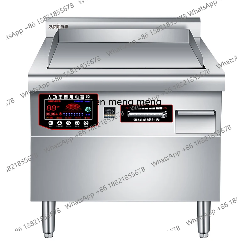 

Commercial Electromagnetic Grill Restaurant Hotel Stainless Steel Electric Teppanyaki 380V15000W