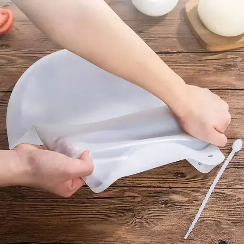 Kneading Bag Food-Grade Silicone Nonstick Flour Mixer Bag Versatile Dough Mixer for Bread Pastry Pizza Kitchen Baking Tools