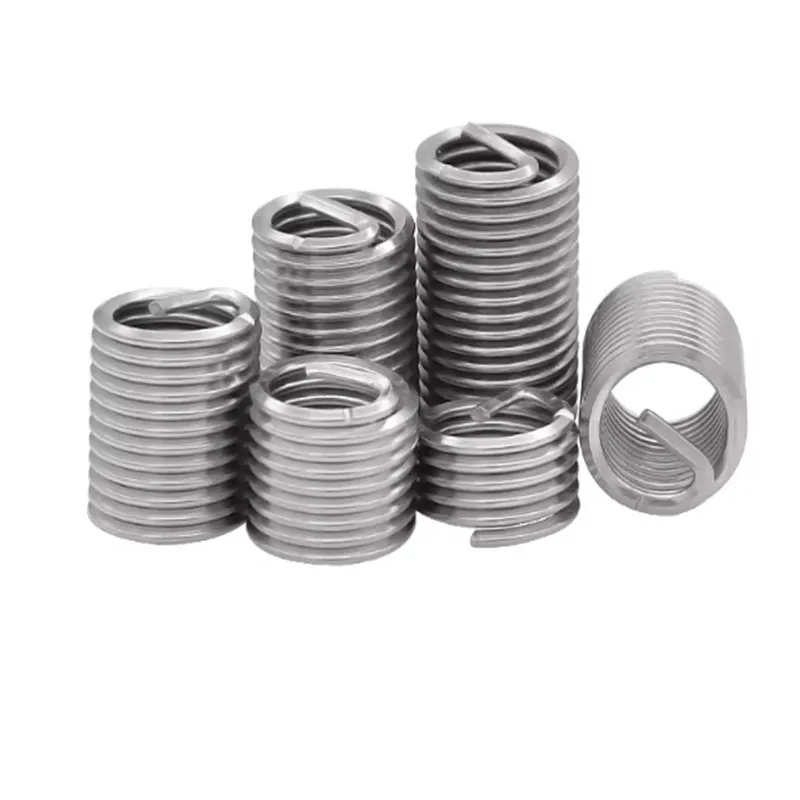 10pcs M8*1.25*1D-3D/M10*1.5*1D-3D Wire Thread Insert , M6 Screw Bushing , 304 stainless steel Wire Screw Sleeve Thread Repair