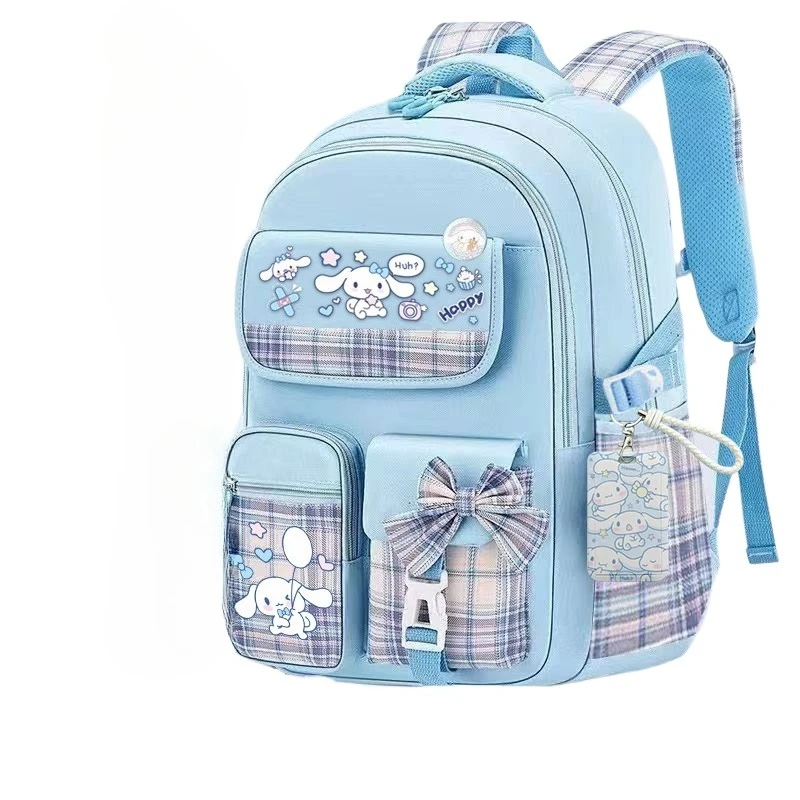 

kuromi My melody Cinnamorollstudent backpack for grades 3-6, load-reducing spine protection, lightweight large-capacity backpack