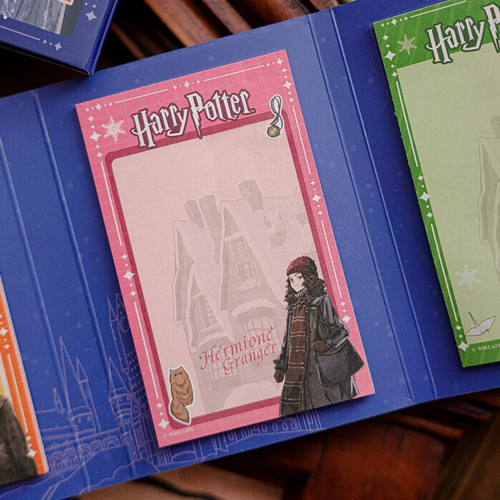 Bloc-Notes autocollants Harry Potter authentique, 80 feuilles, autocollant pour planificateur posté, bloc-Notes, fournitures scolaires, papeterie cadeaux pour filles