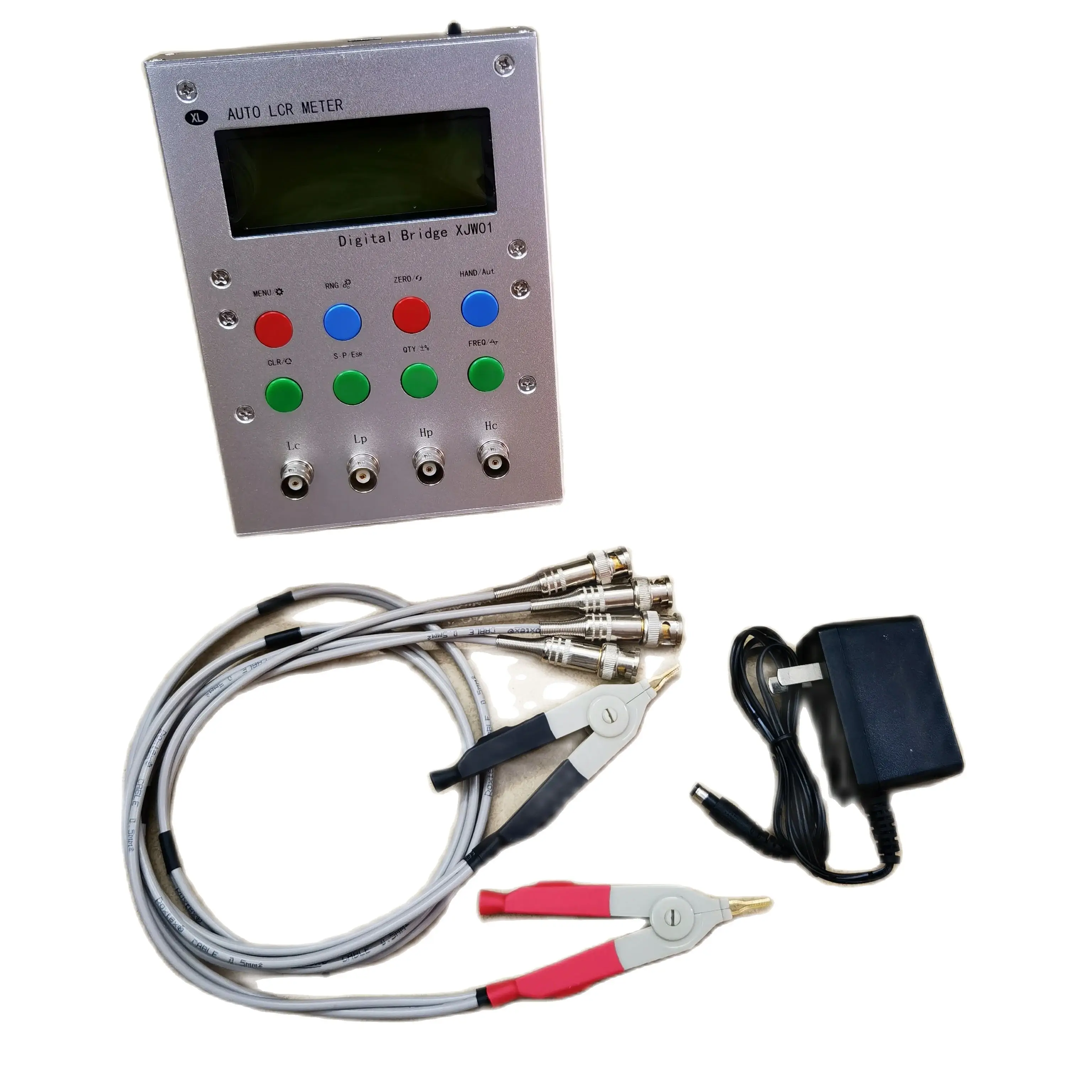 Imagem -03 - Lcr Digital Bridge Tester 03 Precisão Resistência Indutância Capacitância Medidor Esr Caixa de Metal Acabada Xjw01