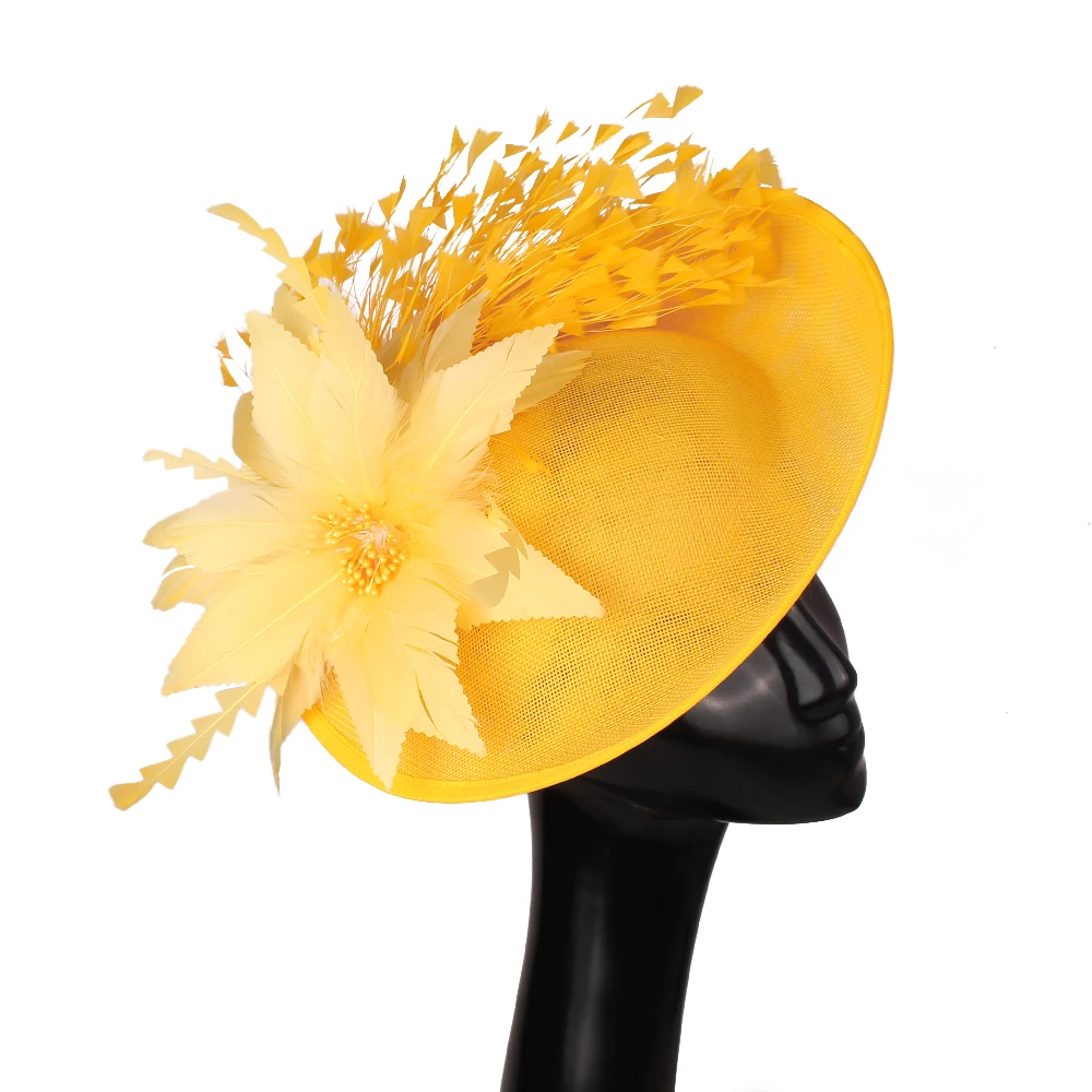 Wedding Party Show Hats DIY Bride Headdress French hat Fashion Hair Accessories Millinery Cocktail Headwear Women Ladies view 2