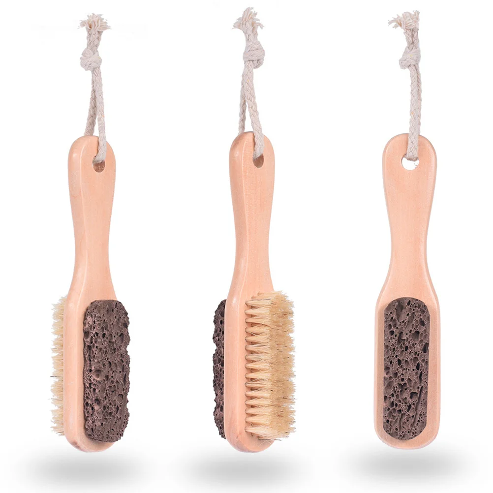 

2Pcs Double Side Foot Callus File Pumice Stone Pedicure Brush Dead Skin Remover Portable Foot Scraping Plate Soft Smooth Skin