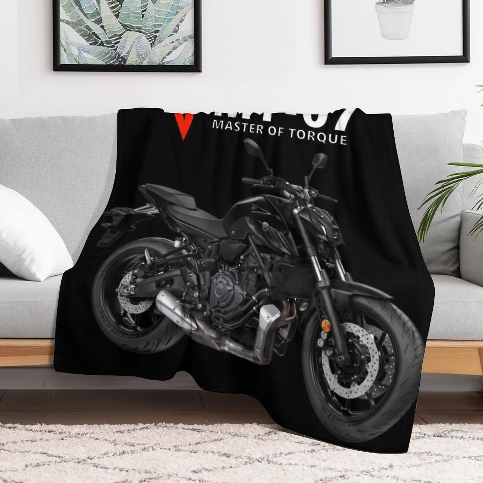 MT-07 Motorcycle Throw Blanket funny gift Giant Sofa Tourist Blankets